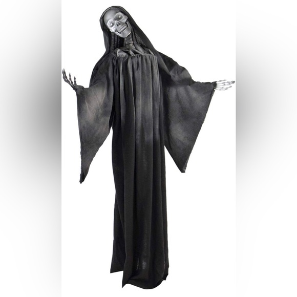 Haunted Hill Farm 63-In. Talking Reaper Indoor/Outdoor Halloween Decoration